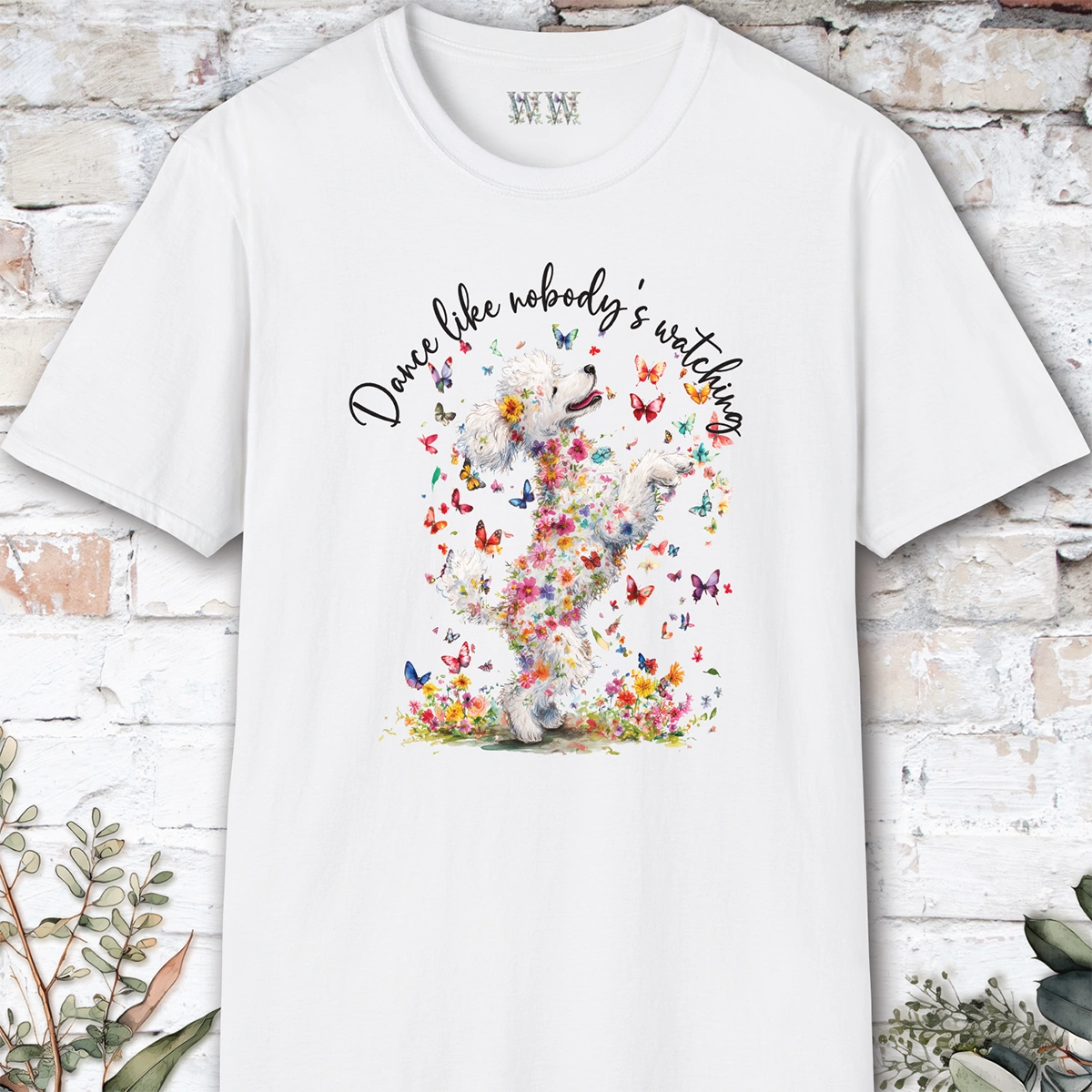 Poodle #1 "Dance like nobody's watching" unisex T shirt