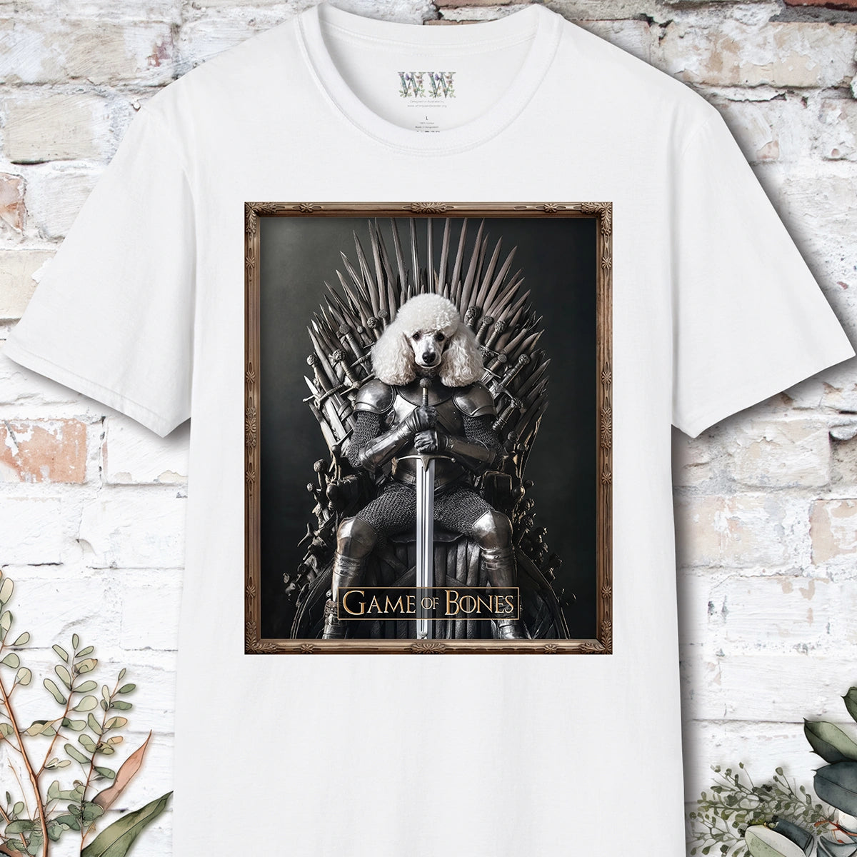 Poodle #1 Game of Bones, Unisex T shirt