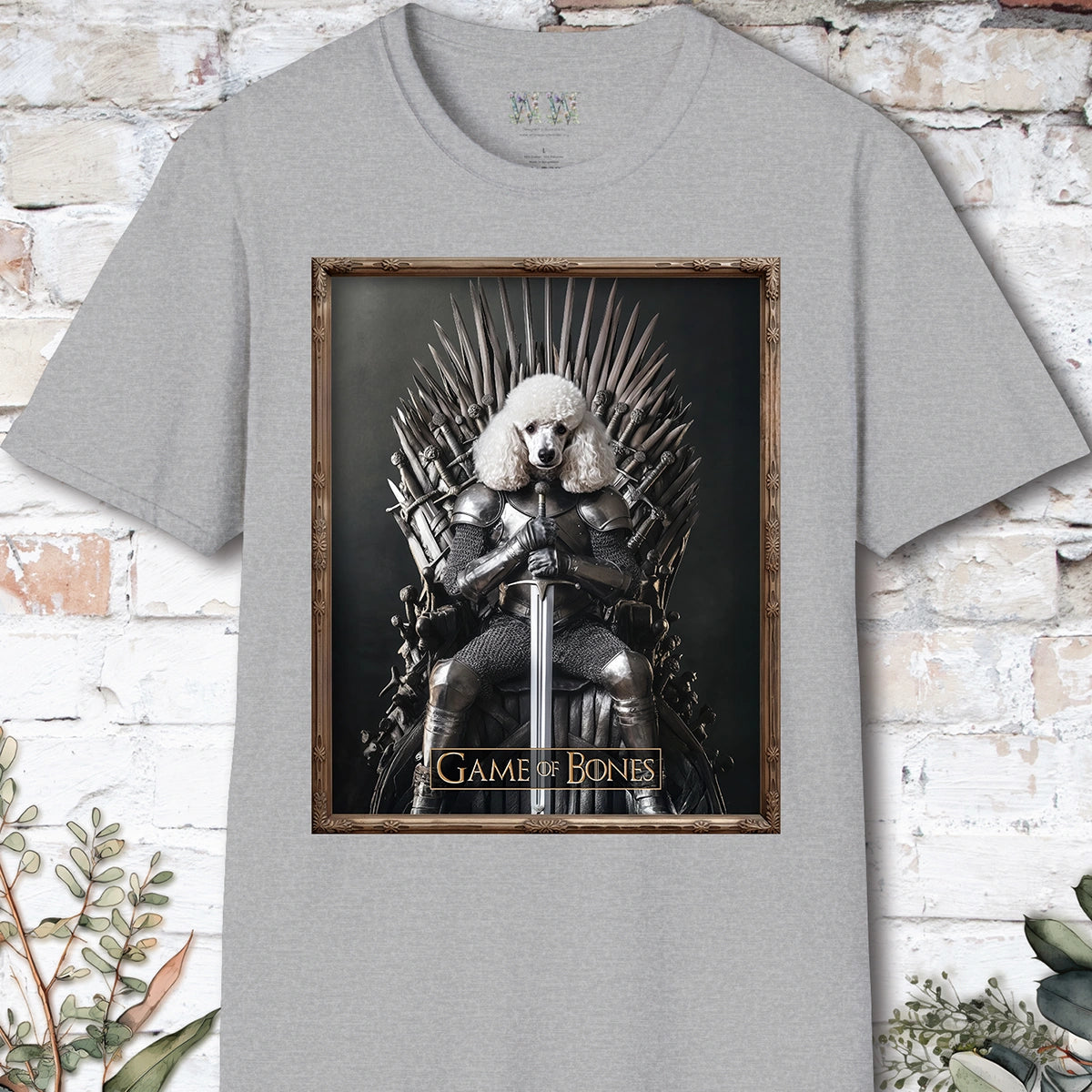 Poodle #1 Game of Bones, Unisex T shirt