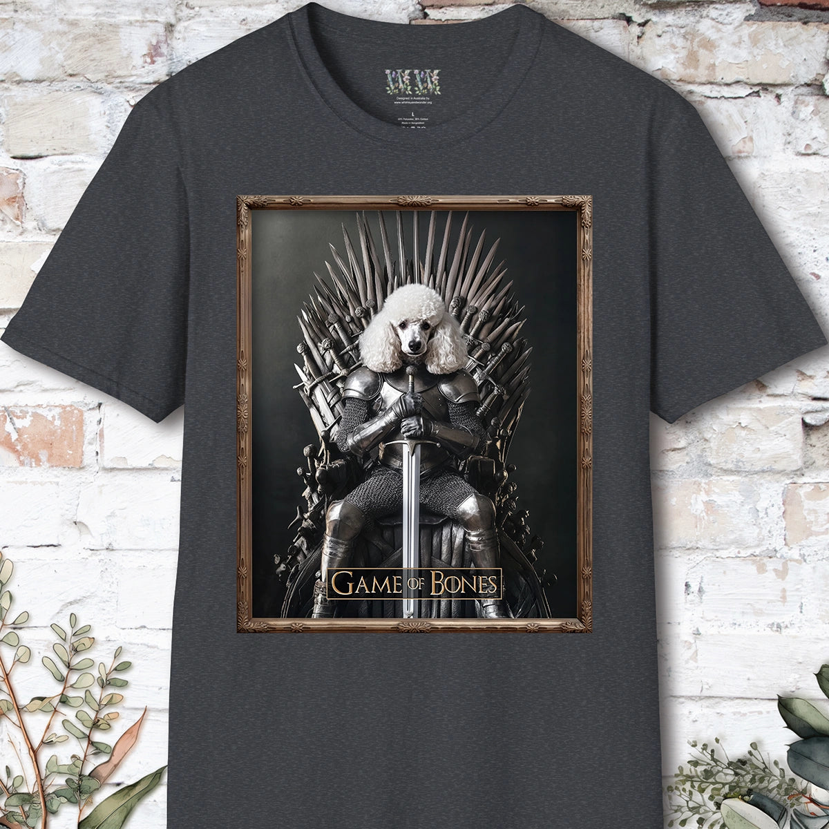 Poodle #1 Game of Bones, Unisex T shirt