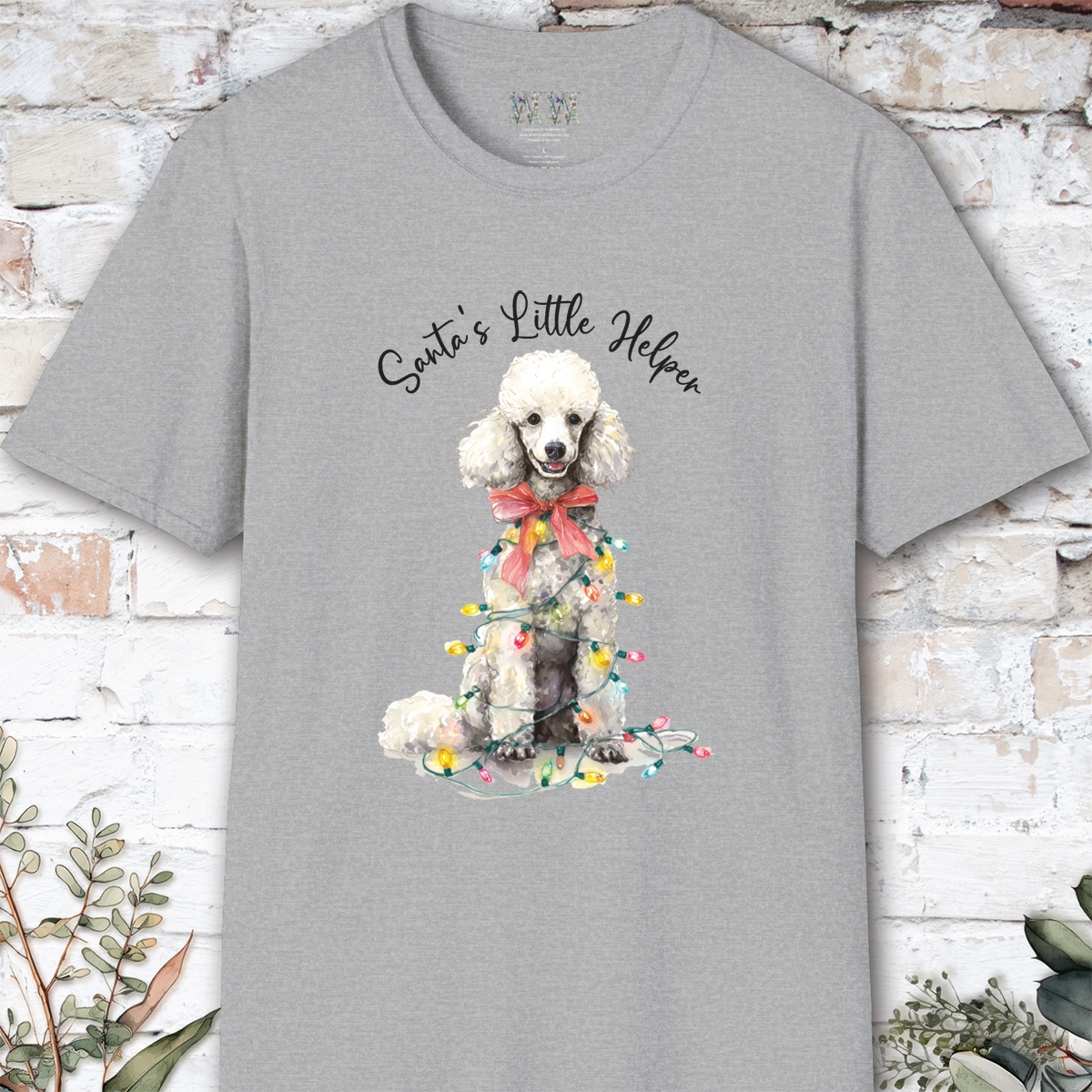 Poodle #1 Santa's little helper. unisex T shirt