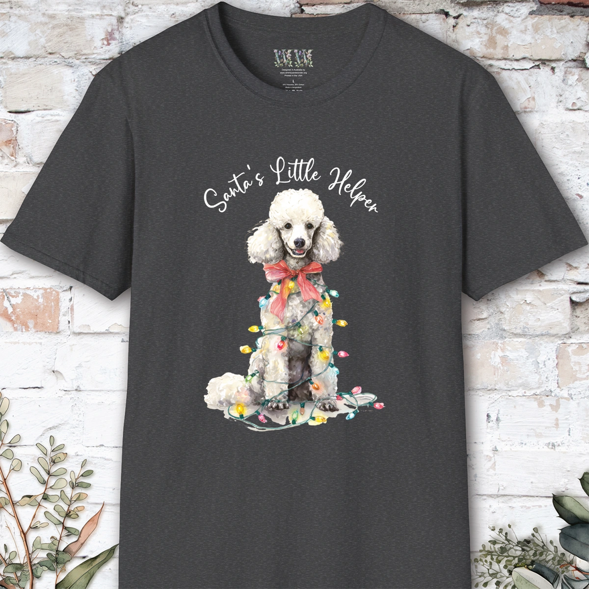 Poodle #1 Santa's little helper. unisex T shirt