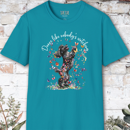 Poodle #2 "Dance like nobody's watching" unisex T shirt
