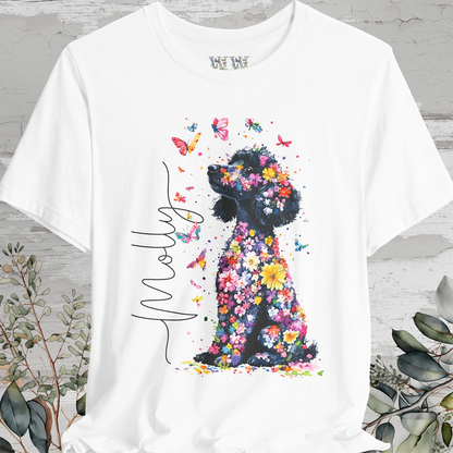 Poodle #2 Floral Personalized T shirt