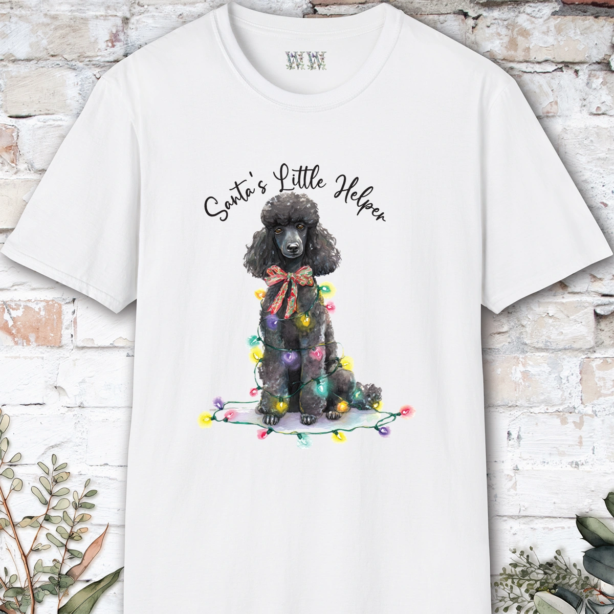 Poodle #2 Santa's little helper. unisex T shirt