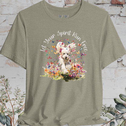 Poodle #2 'Let your spirit run free' T shirt