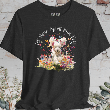Poodle #2 'Let your spirit run free' T shirt