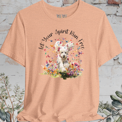Poodle #2 'Let your spirit run free' T shirt