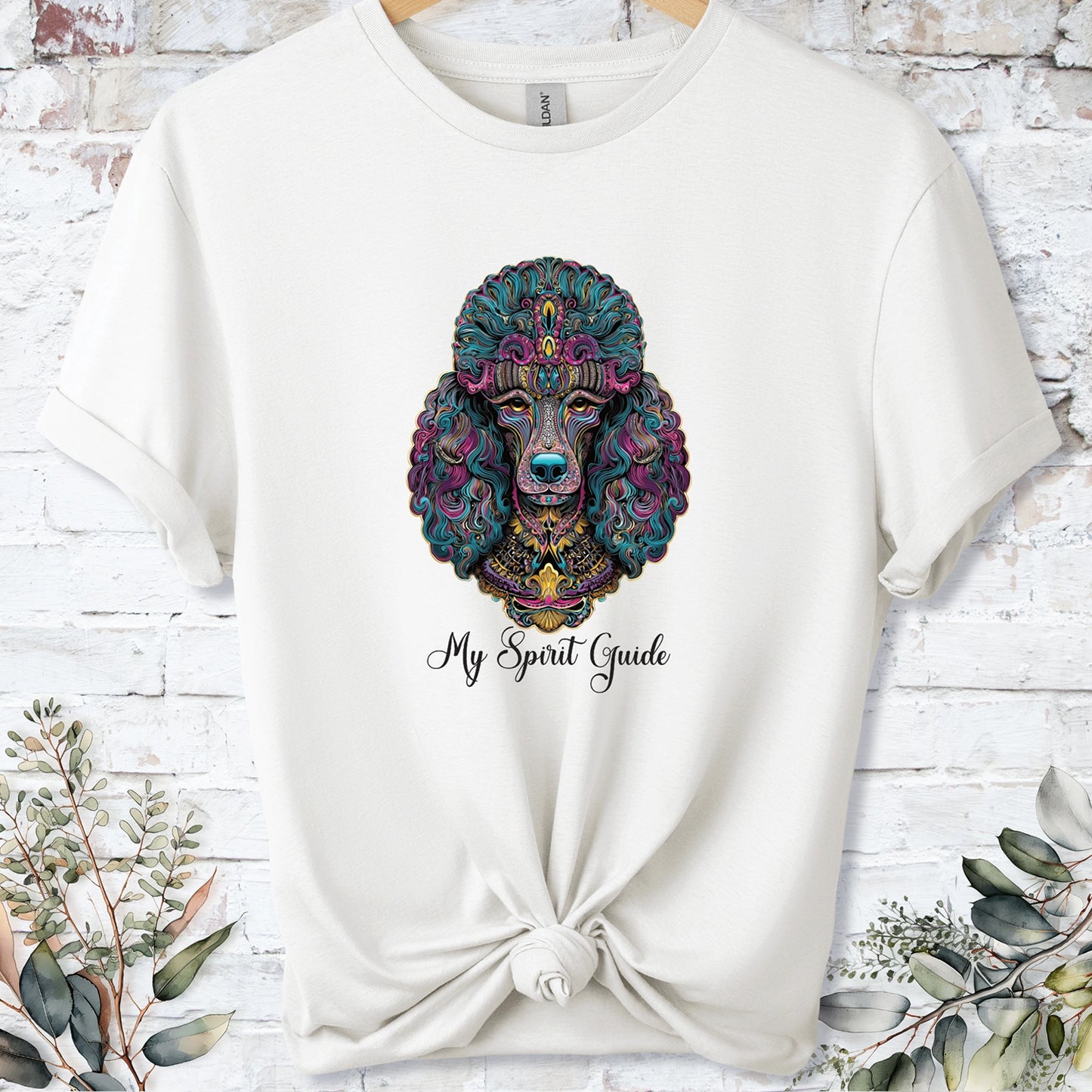 Poodle #2 My Spirit Guide, Short Sleeve Unisex Tee