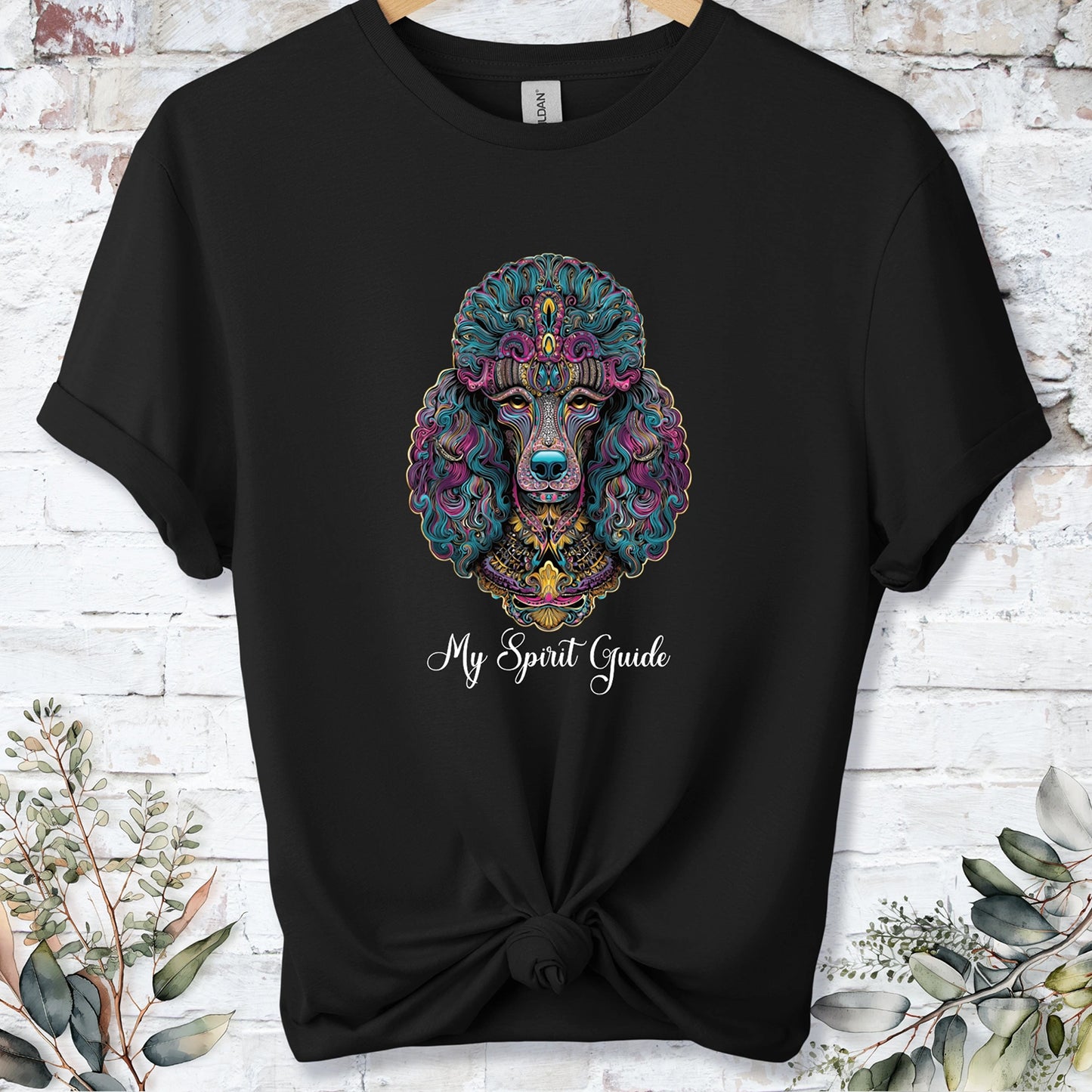Poodle #2 My Spirit Guide, Short Sleeve Unisex Tee