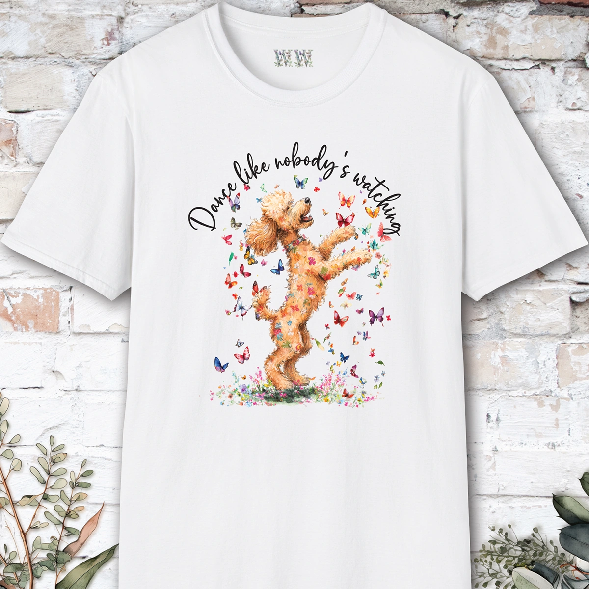 Poodle #3 "Dance like nobody's watching" unisex T shirt