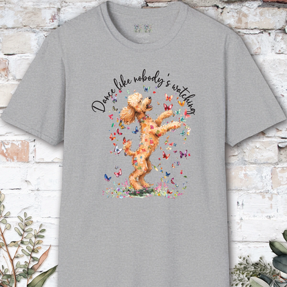 Poodle #3 "Dance like nobody's watching" unisex T shirt