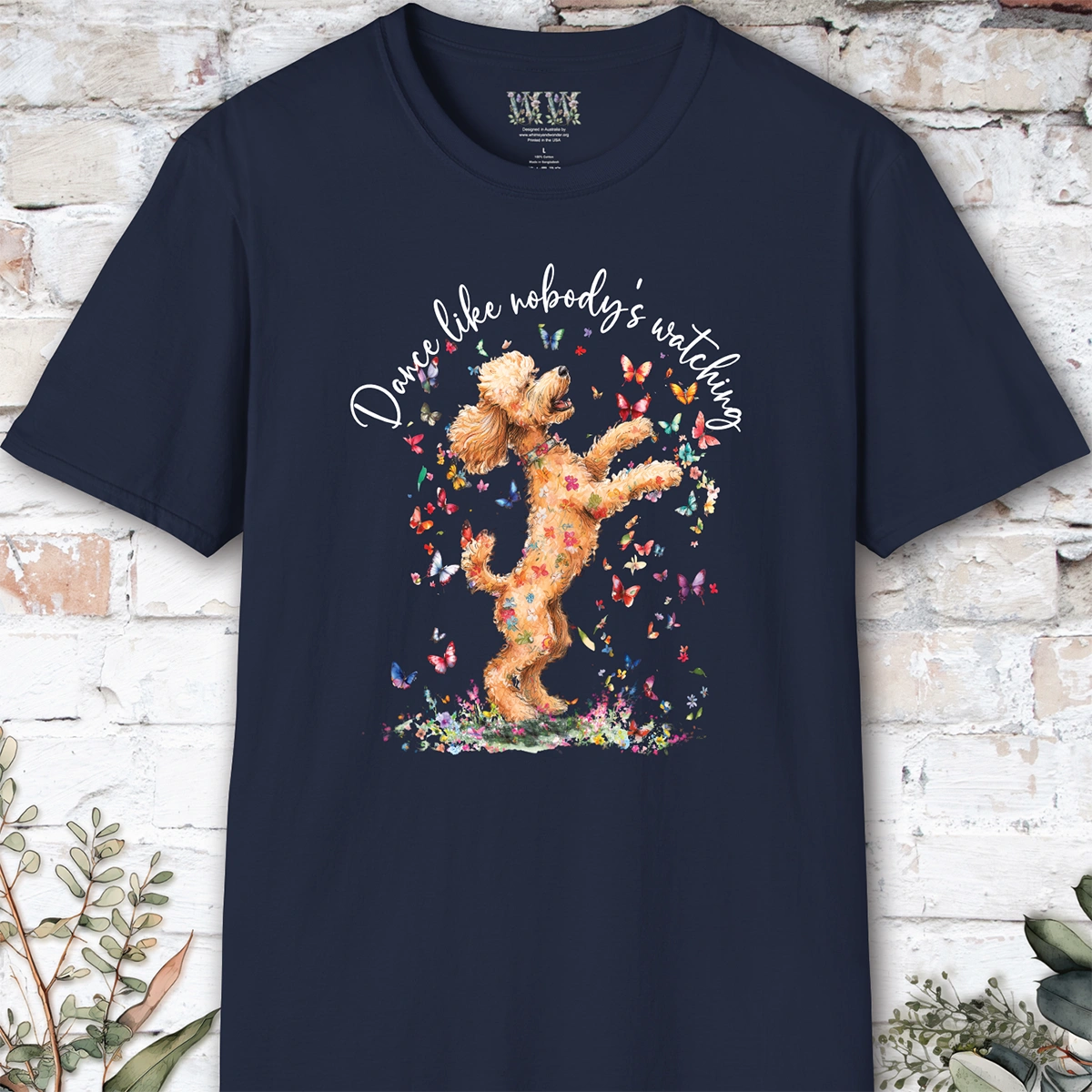 Poodle #3 "Dance like nobody's watching" unisex T shirt