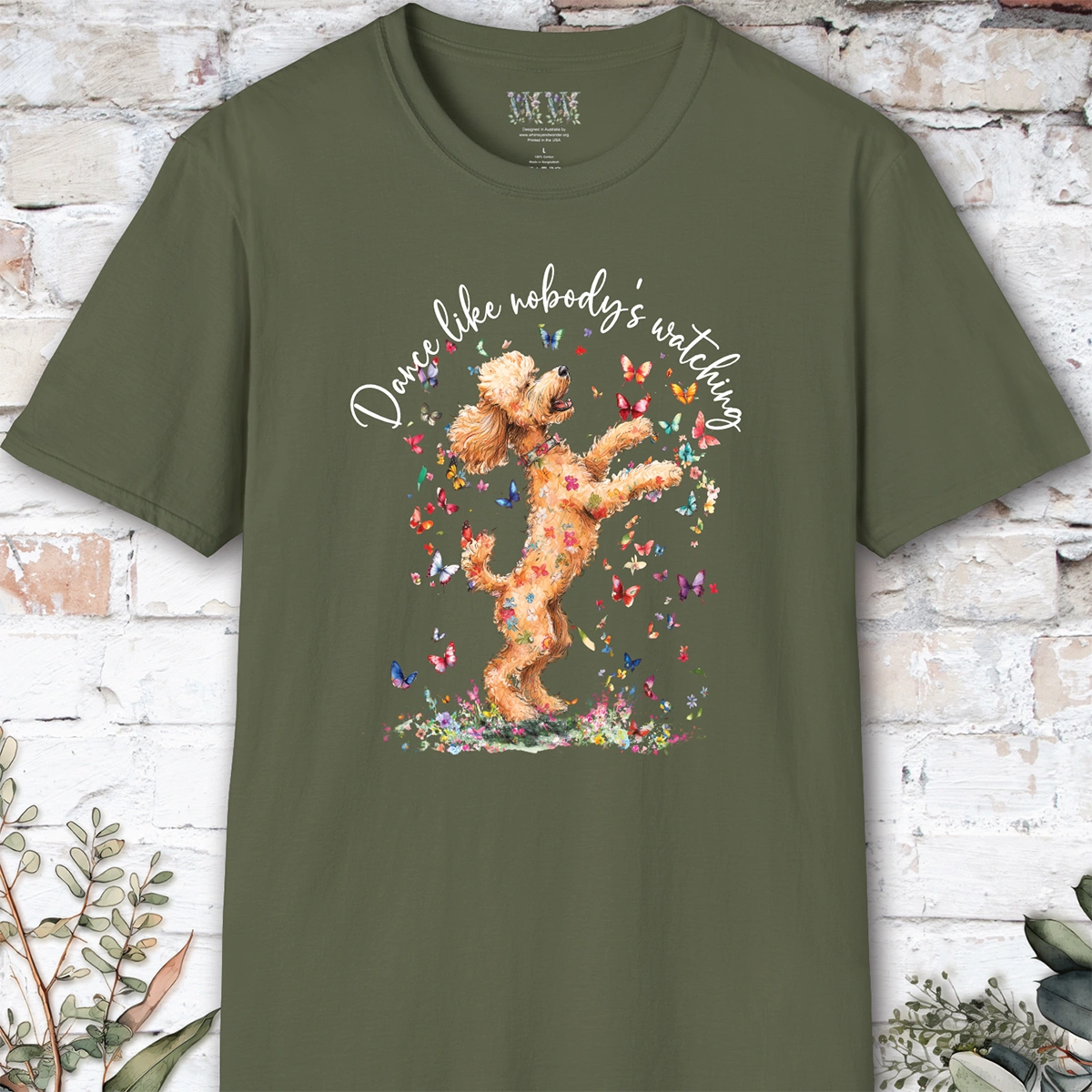 Poodle #3 "Dance like nobody's watching" unisex T shirt