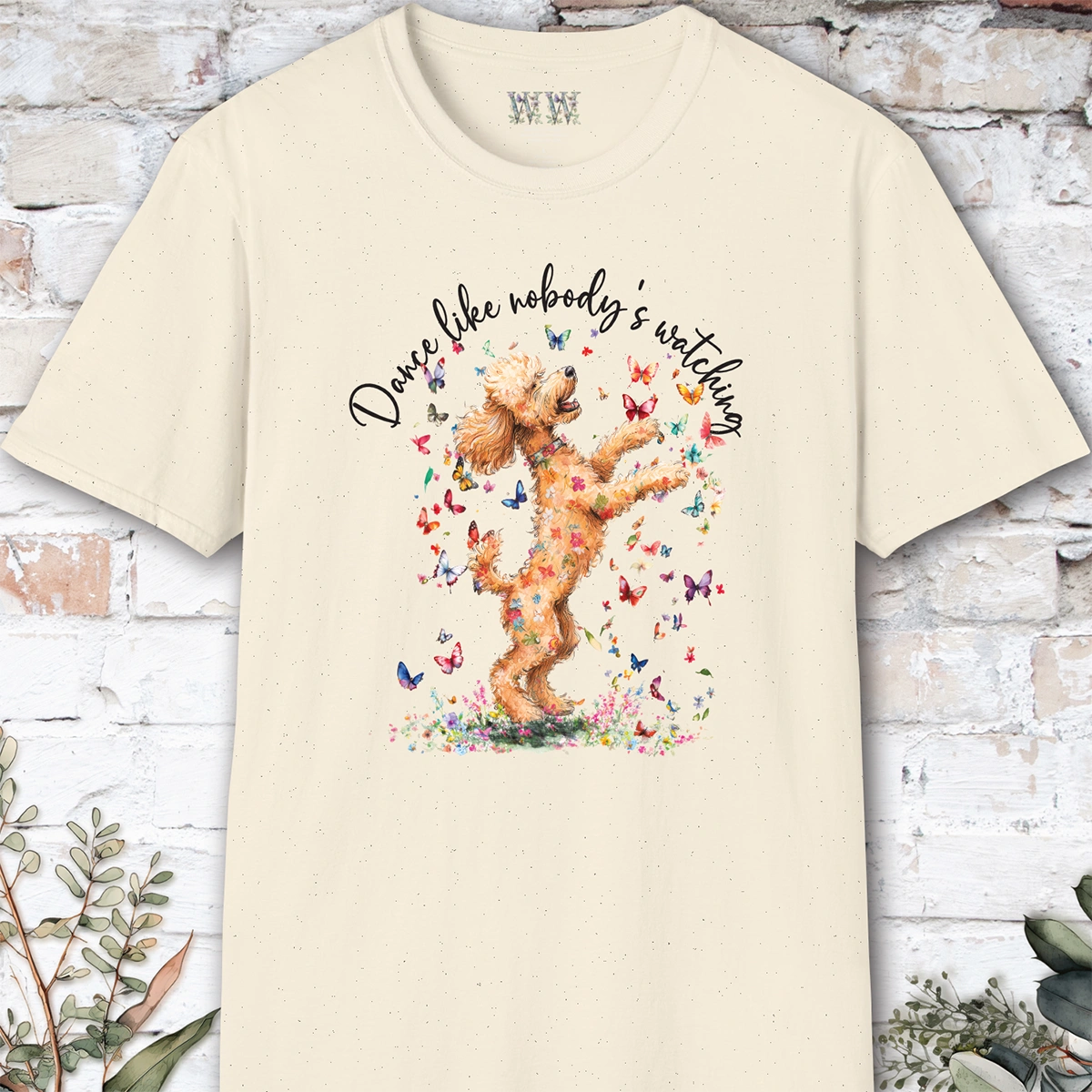 Poodle #3 "Dance like nobody's watching" unisex T shirt