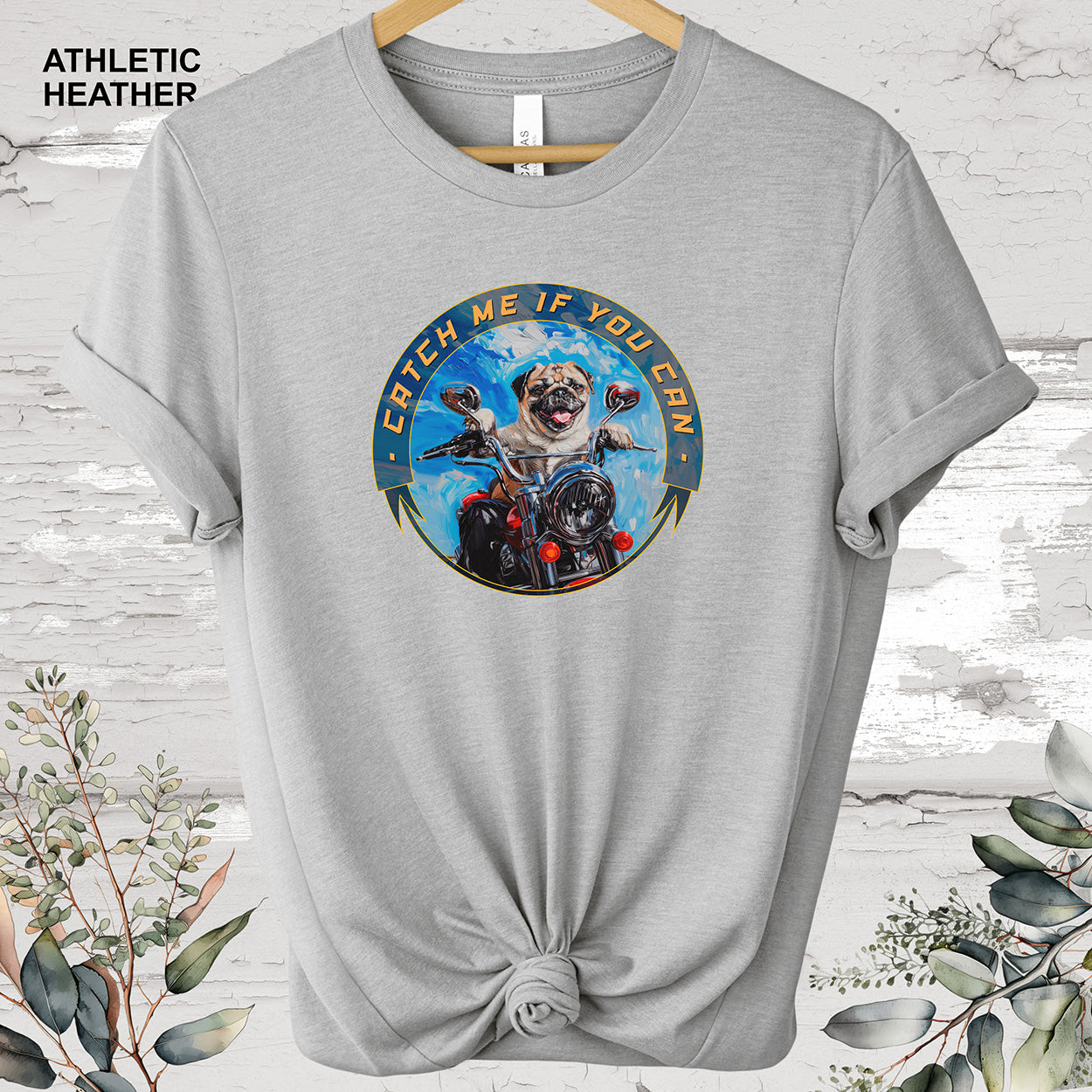 Pug 'Catch me if you can' T shirt