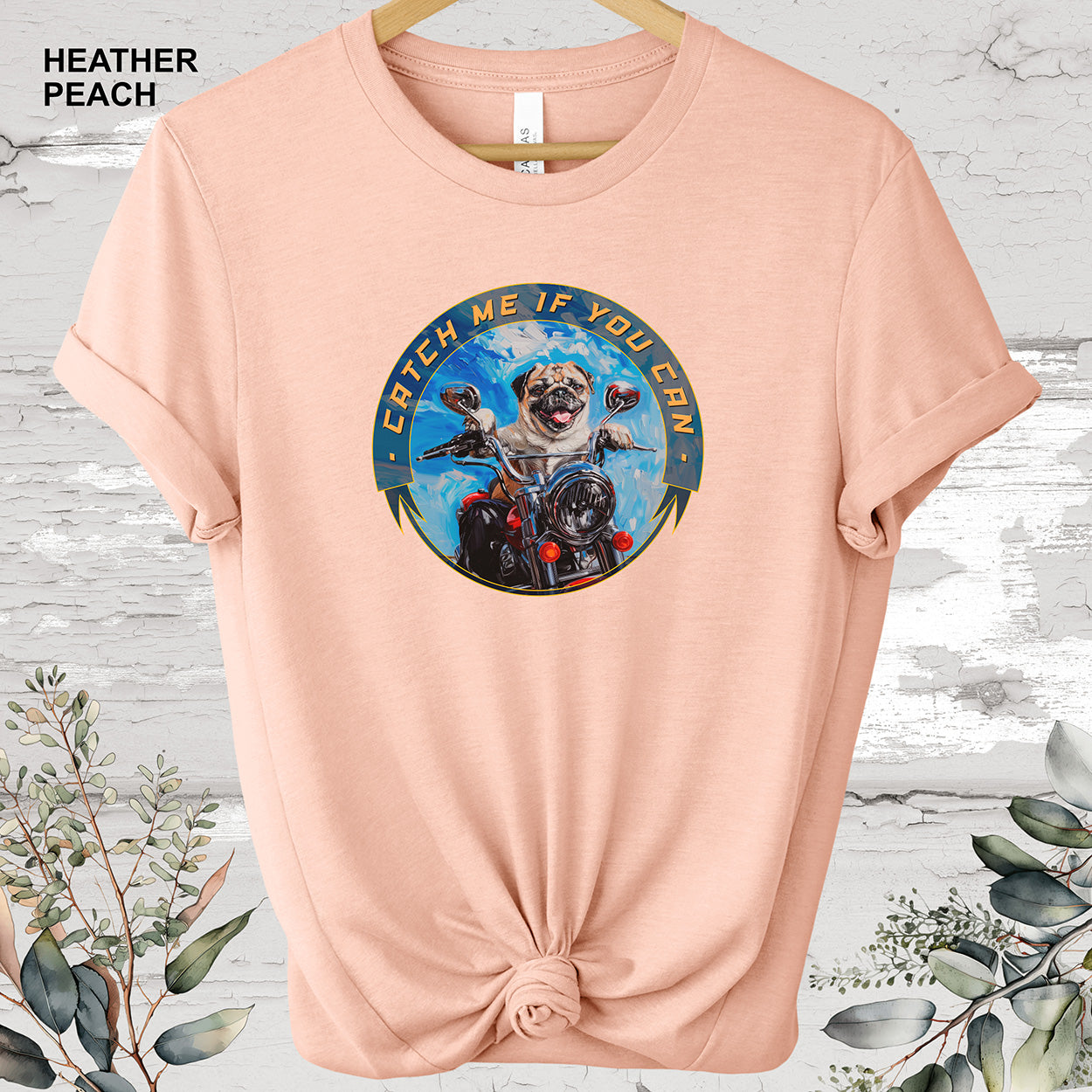 Pug 'Catch me if you can' T shirt