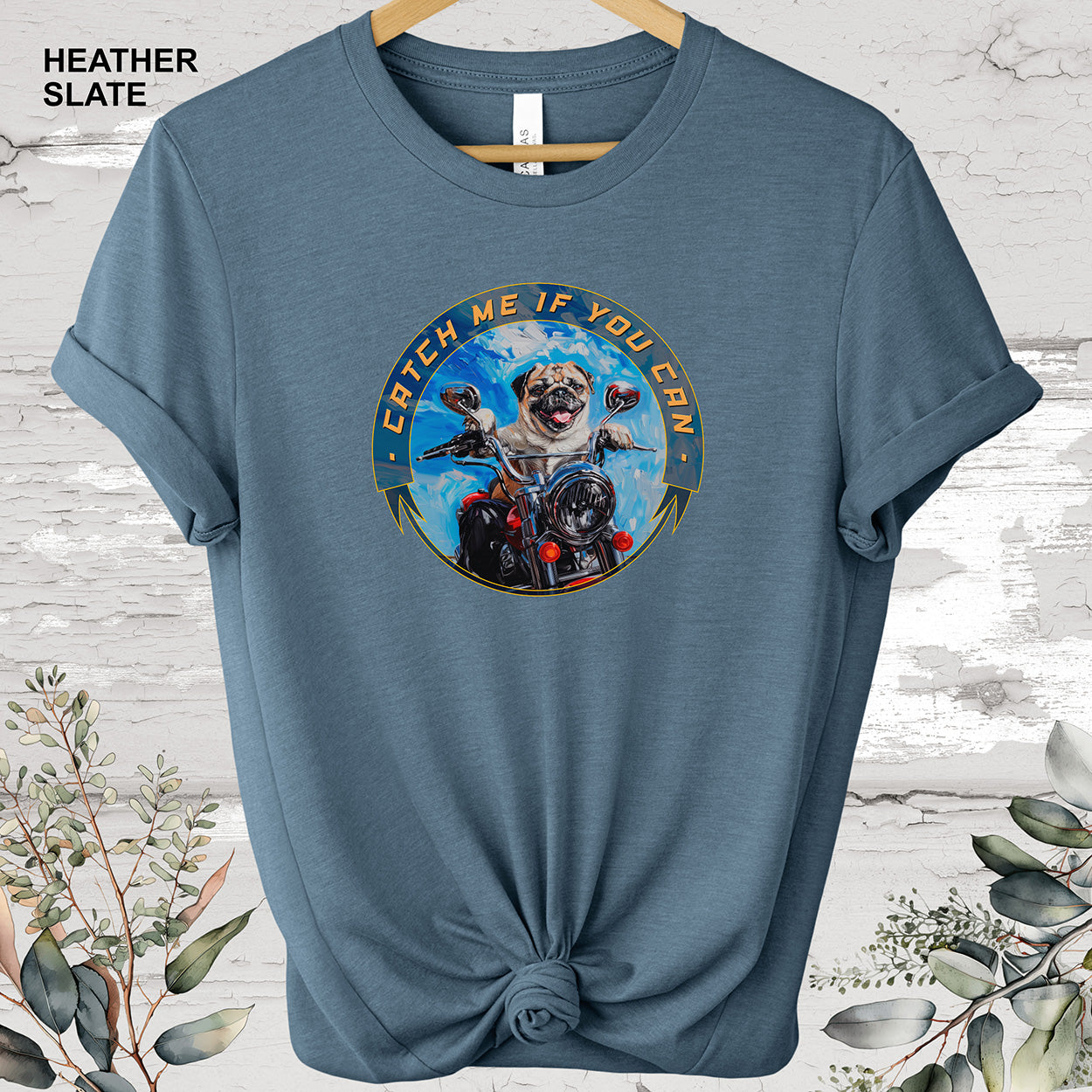 Pug 'Catch me if you can' T shirt