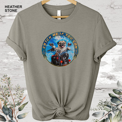 Pug 'Catch me if you can' T shirt