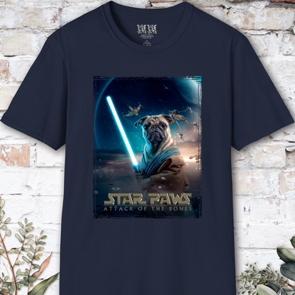 Pug #1 Star Paws Unisex T shirt