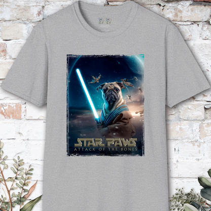 Pug #1 Star Paws Unisex T shirt