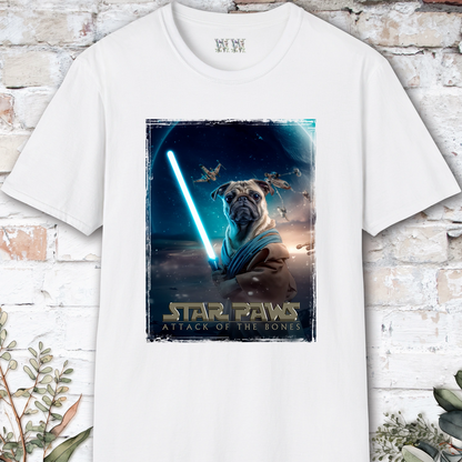 Pug #1 Star Paws Unisex T shirt