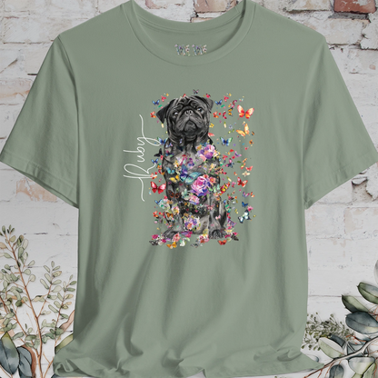 Pug #2 Floral Personalized T shirt