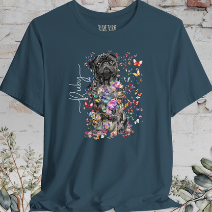 Pug #2 Floral Personalized T shirt