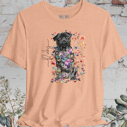 Pug #2 Floral Personalized T shirt