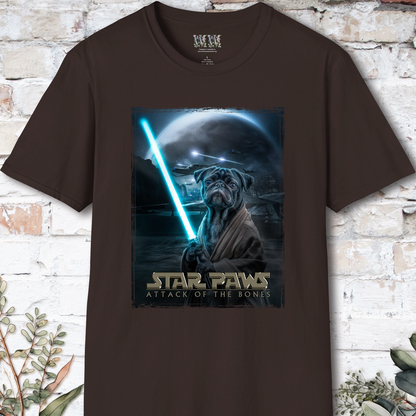 Pug #2 Star Paws Unisex T shirt