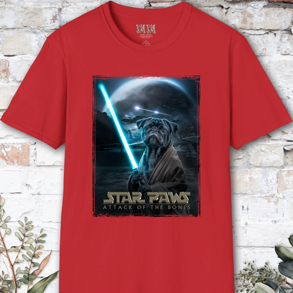 Pug #2 Star Paws Unisex T shirt