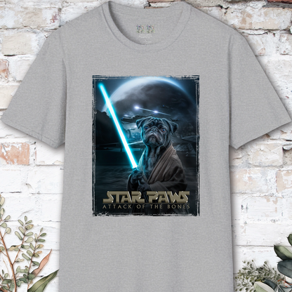 Pug #2 Star Paws Unisex T shirt
