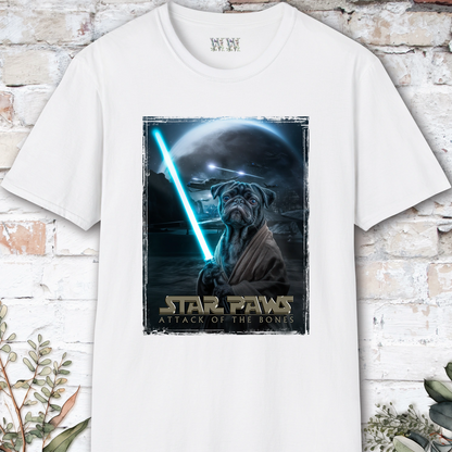 Pug #2 Star Paws Unisex T shirt