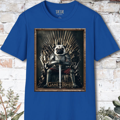 Pug Game of Bones, Unisex T shirt
