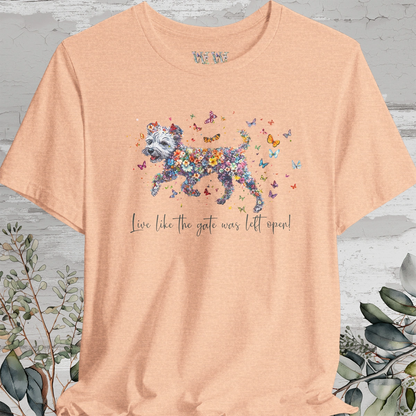 Pumi #2 "Live like the gate was left open" Unisex T shirt