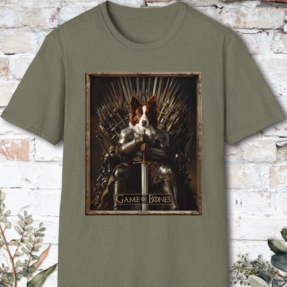 Red Merle Border Collie, Game of Bones, unisex T shirt