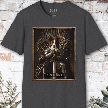 Red Merle Border Collie, Game of Bones, unisex T shirt