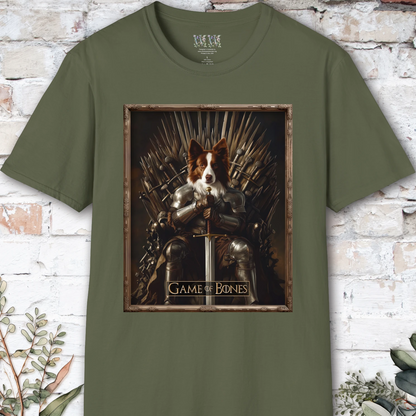Red Merle Border Collie, Game of Bones, unisex T shirt