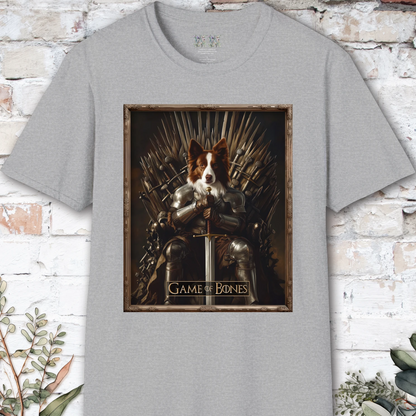 Red Merle Border Collie, Game of Bones, unisex T shirt