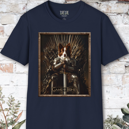 Red Merle Border Collie, Game of Bones, unisex T shirt