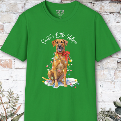 Rhodesian Ridgeback Santa's little helper. unisex T shirt