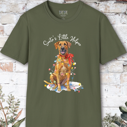 Rhodesian Ridgeback Santa's little helper. unisex T shirt