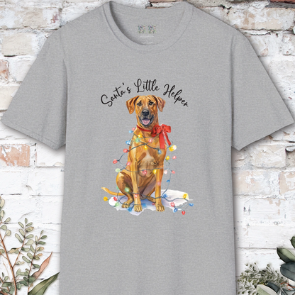 Rhodesian Ridgeback Santa's little helper. unisex T shirt