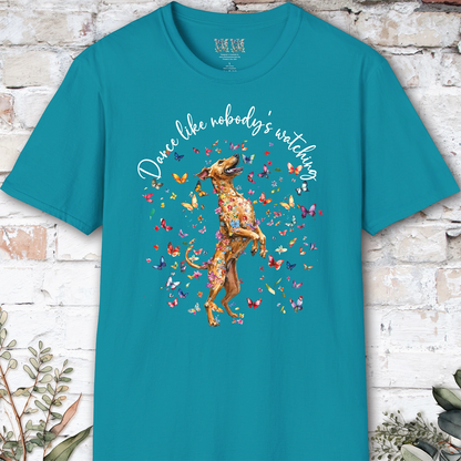 Rhodesian Ridgeback "Dance like nobody's watching" unisex T shirt