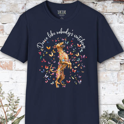 Rhodesian Ridgeback "Dance like nobody's watching" unisex T shirt