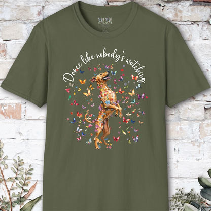 Rhodesian Ridgeback "Dance like nobody's watching" unisex T shirt