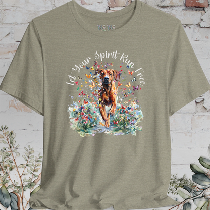Rhodesian Ridgeback 'Let your spirit run free' T shirt