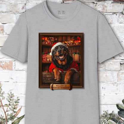 Rotweiler Santa's Workshop Unisex T shirt