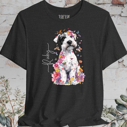 Sealyham Terrier Floral Personalized T shirt