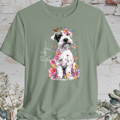 Sealyham Terrier Floral Personalized T shirt